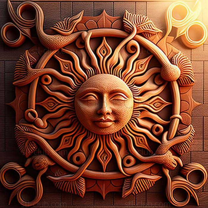 3D model sun (STL)